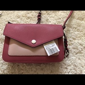 Michael Kors Saffiano Leather Greenwich Sm Flap